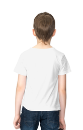 Back view Boys Hats Off 2 U White Colour Tshirt